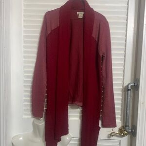 Lucky Brand Red two tone sweater size small